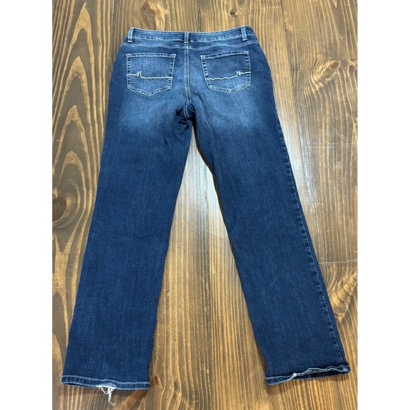 MAURICES M Jeans Womens 12 Reg Dark Wash Mid Rise Straight Leg Denim - Picture 3 of 9